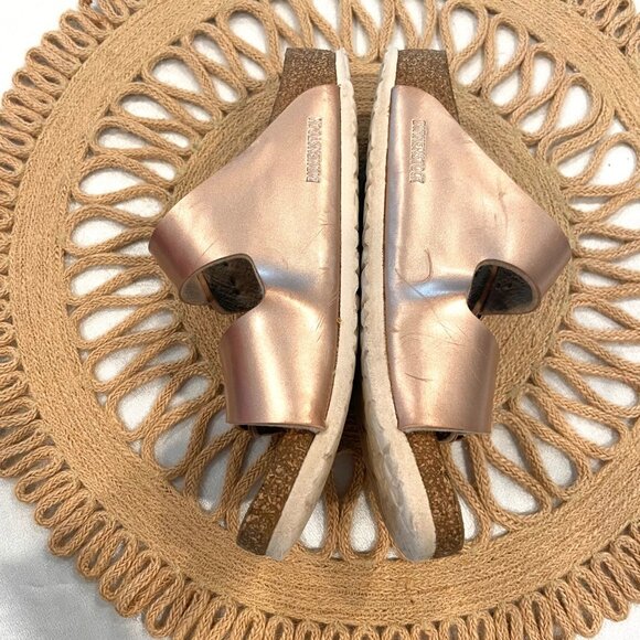 Birkenstock Arizona Kids Birko-Flor Electric Metallic Copper Sandals EU 34/ US 3 - Picture 11 of 13